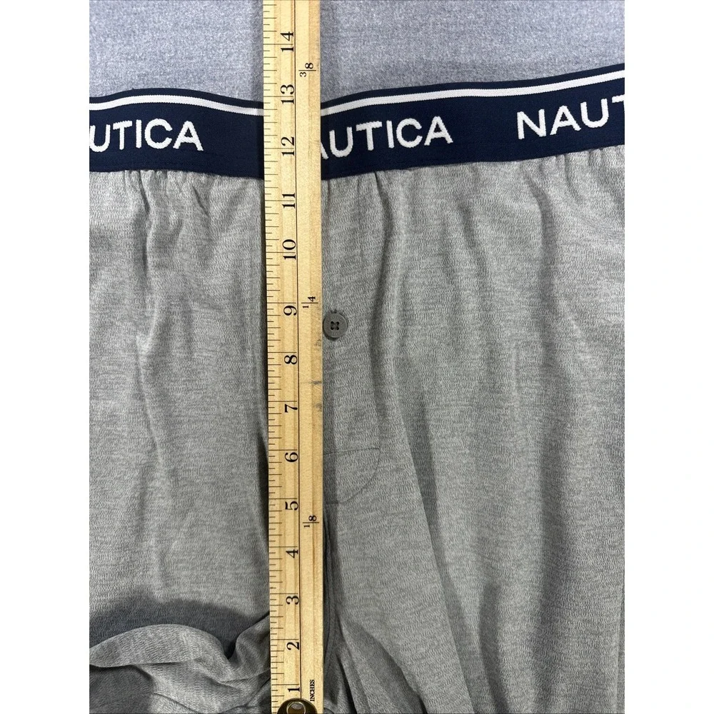 Nautica Rest Luxe Sleepwear Bottoms Men's Pajama Pants NWT Heather Gray Large
